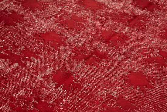 7x10 Vintage Hand-Carved Turkish Rug - 47008