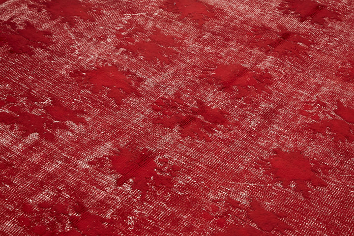 7x10 Vintage Hand-Carved Turkish Rug - 47008