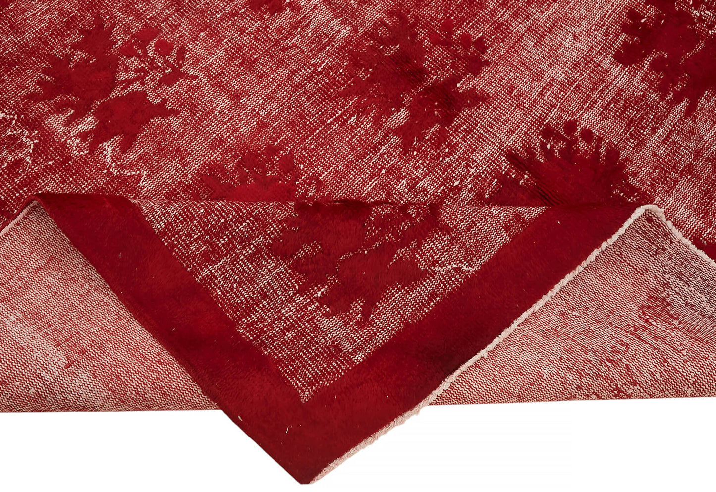 7x10 Vintage Hand-Carved Turkish Rug - 47008