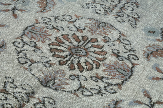 6x9 Vintage Hand-Carved Turkish Rug - 47010