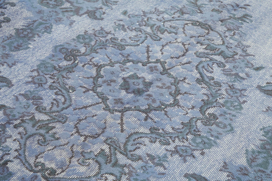 6x9 Vintage Hand-Carved Turkish Rug - 47012