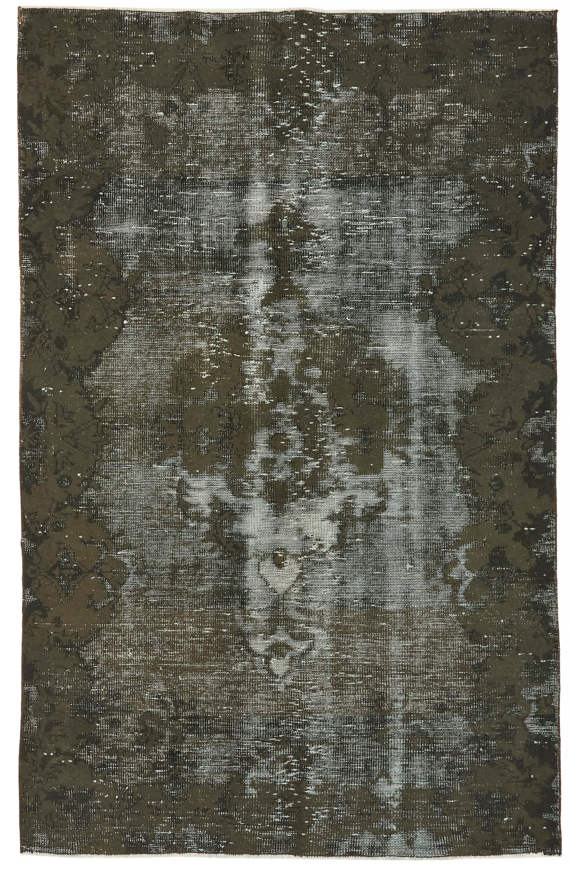 5x7 Vintage Hand-Carved Turkish Rug - 47014