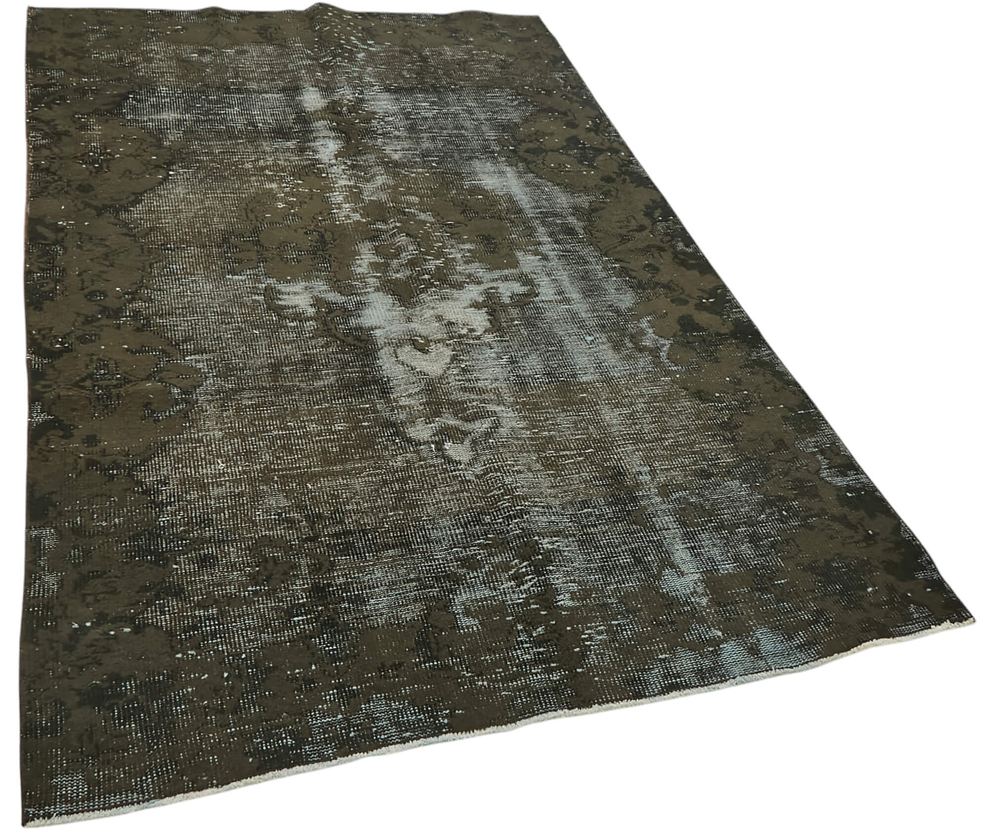 5x7 Vintage Hand-Carved Turkish Rug - 47014