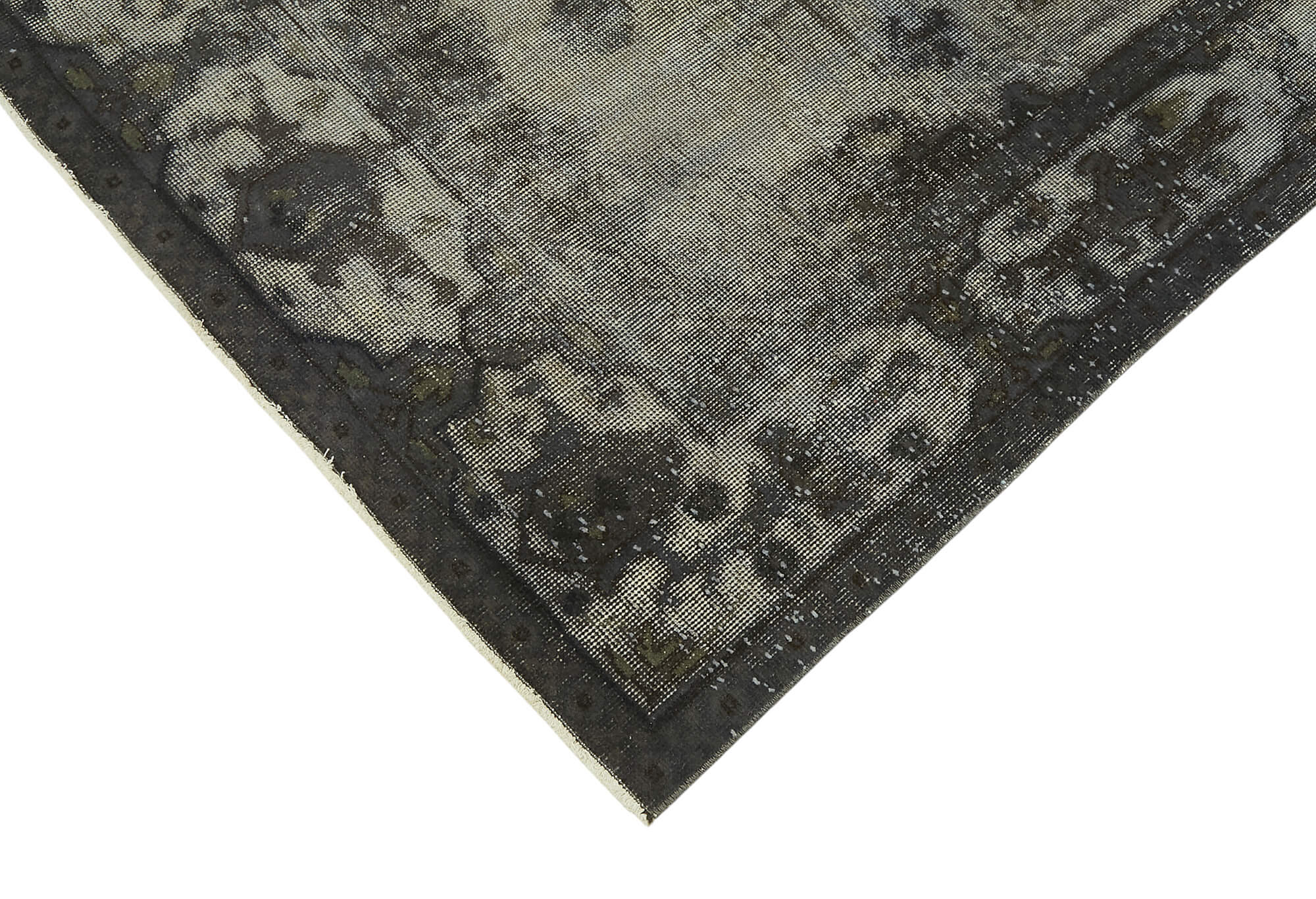 4x8 Vintage Hand-Carved Turkish Rug - 47016