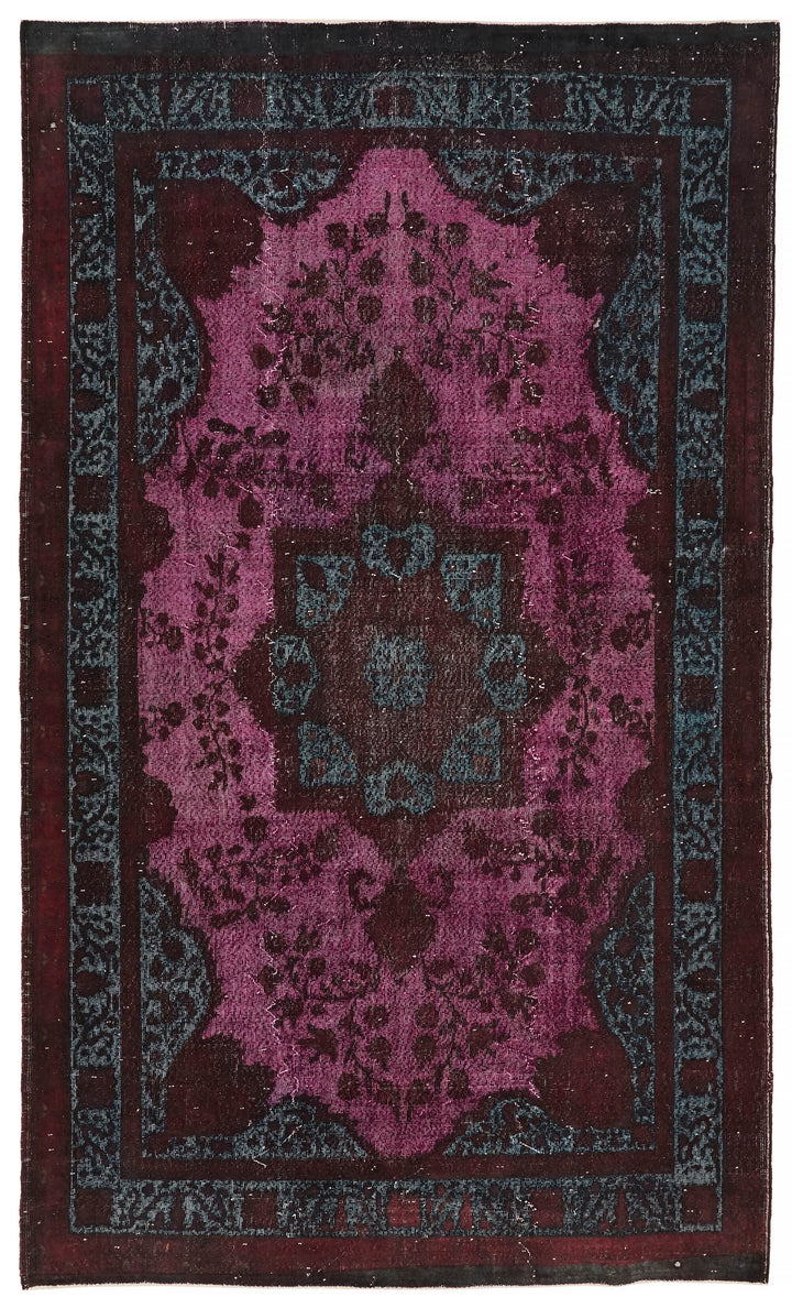 7x12 Vintage Hand-Carved Turkish Rug - 47019