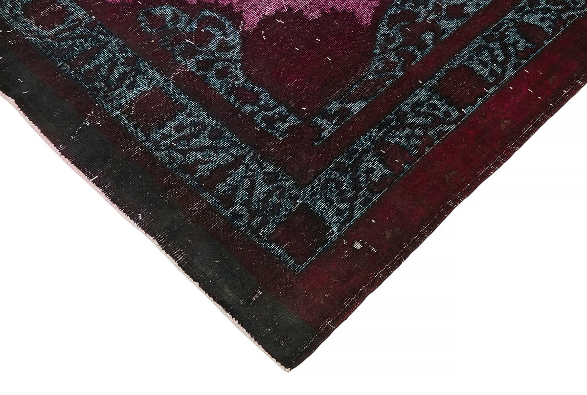 7x12 Vintage Hand-Carved Turkish Rug - 47019