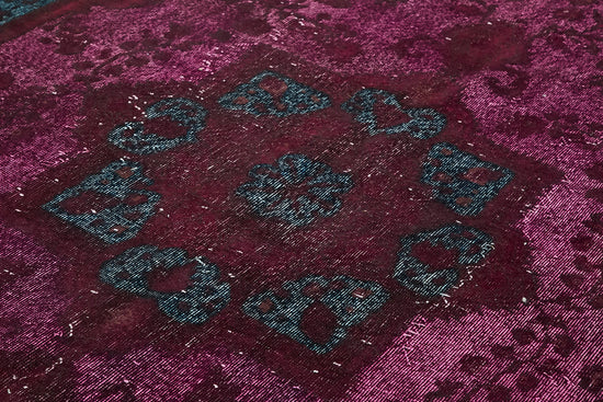 7x12 Vintage Hand-Carved Turkish Rug - 47019