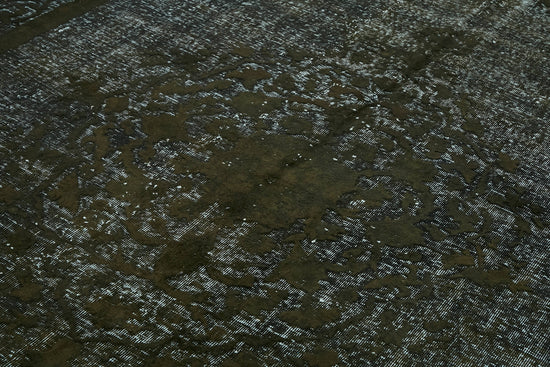 7x11 Vintage Hand-Carved Turkish Rug - 47021