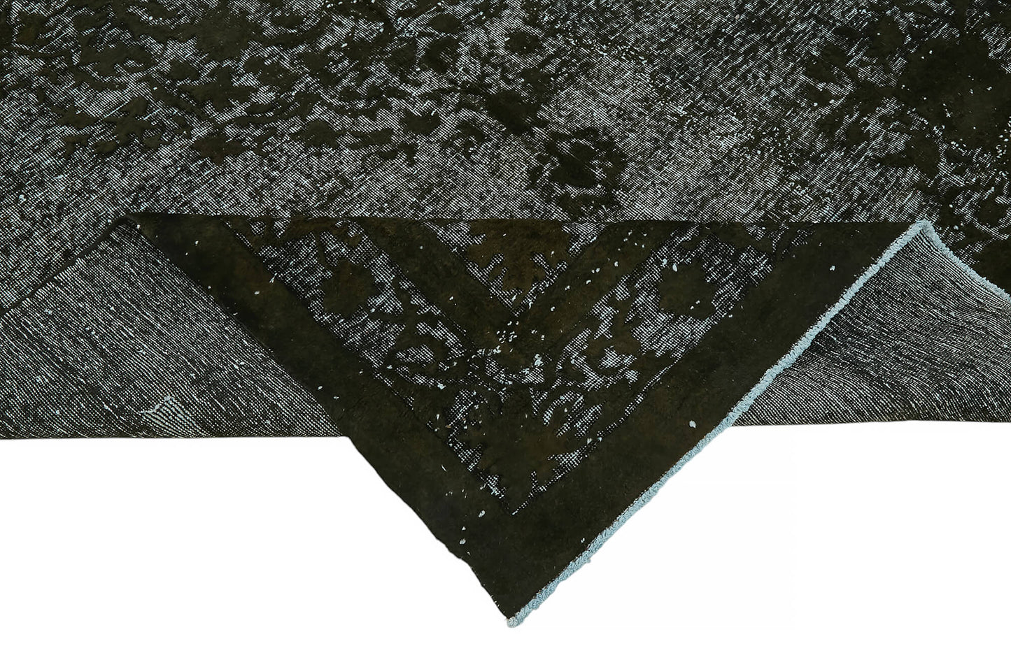 7x11 Vintage Hand-Carved Turkish Rug - 47021