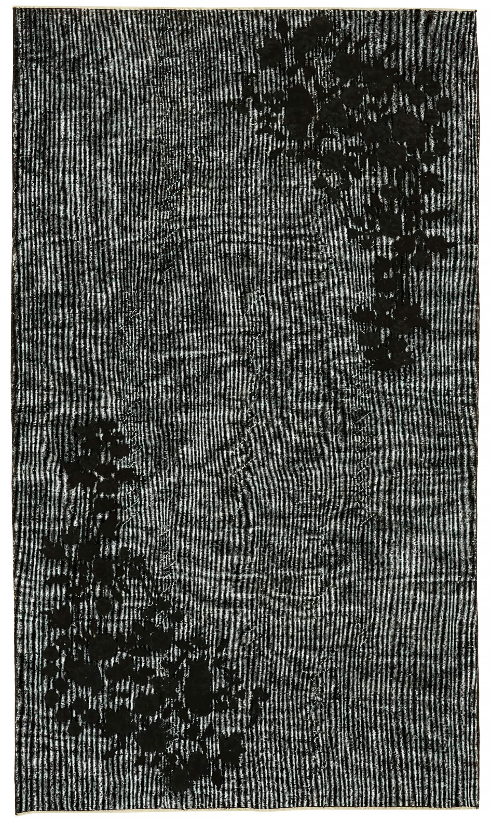 5x9 Vintage Hand-Carved Turkish Rug - 47022