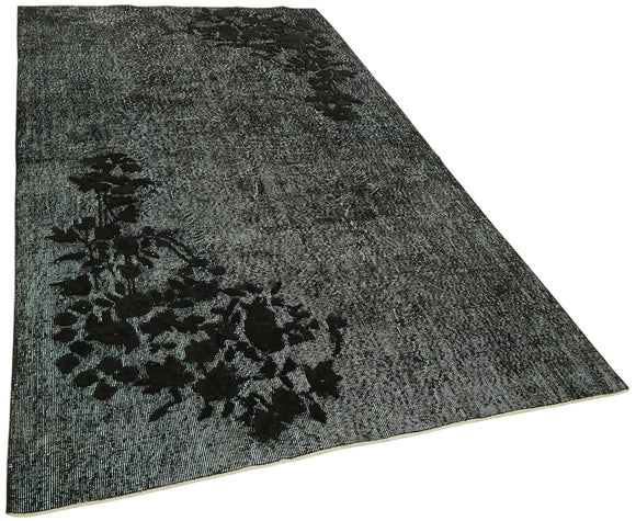 5x9 Vintage Hand-Carved Turkish Rug - 47022