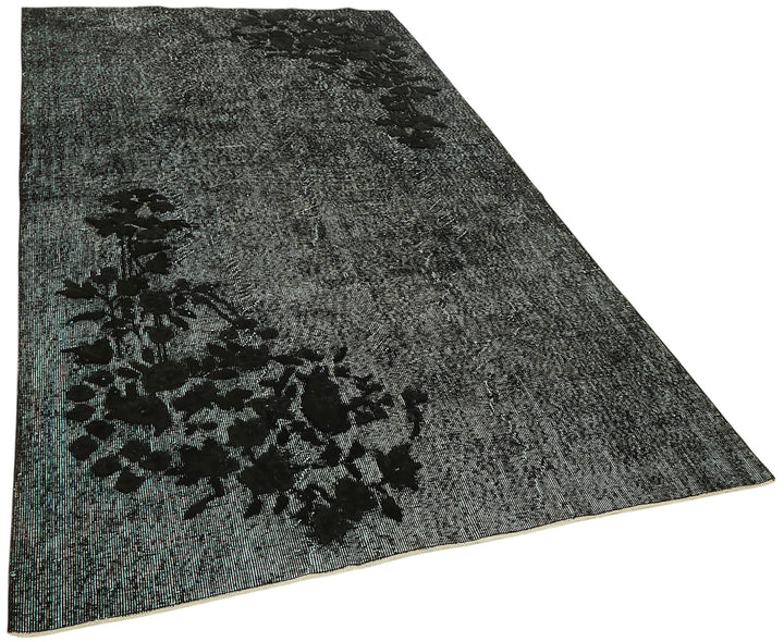 5x9 Vintage Hand-Carved Turkish Rug - 47022