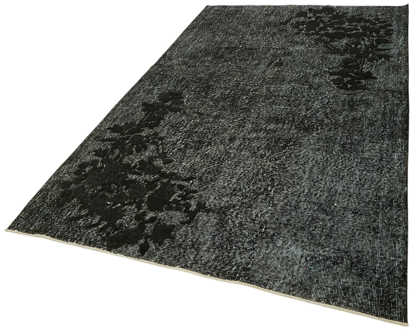 5x9 Vintage Hand-Carved Turkish Rug - 47022