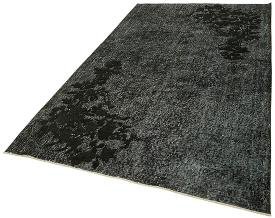 5x9 Vintage Hand-Carved Turkish Rug - 47022