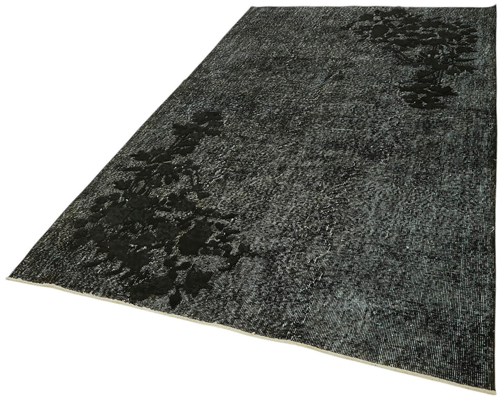 5x9 Vintage Hand-Carved Turkish Rug - 47022