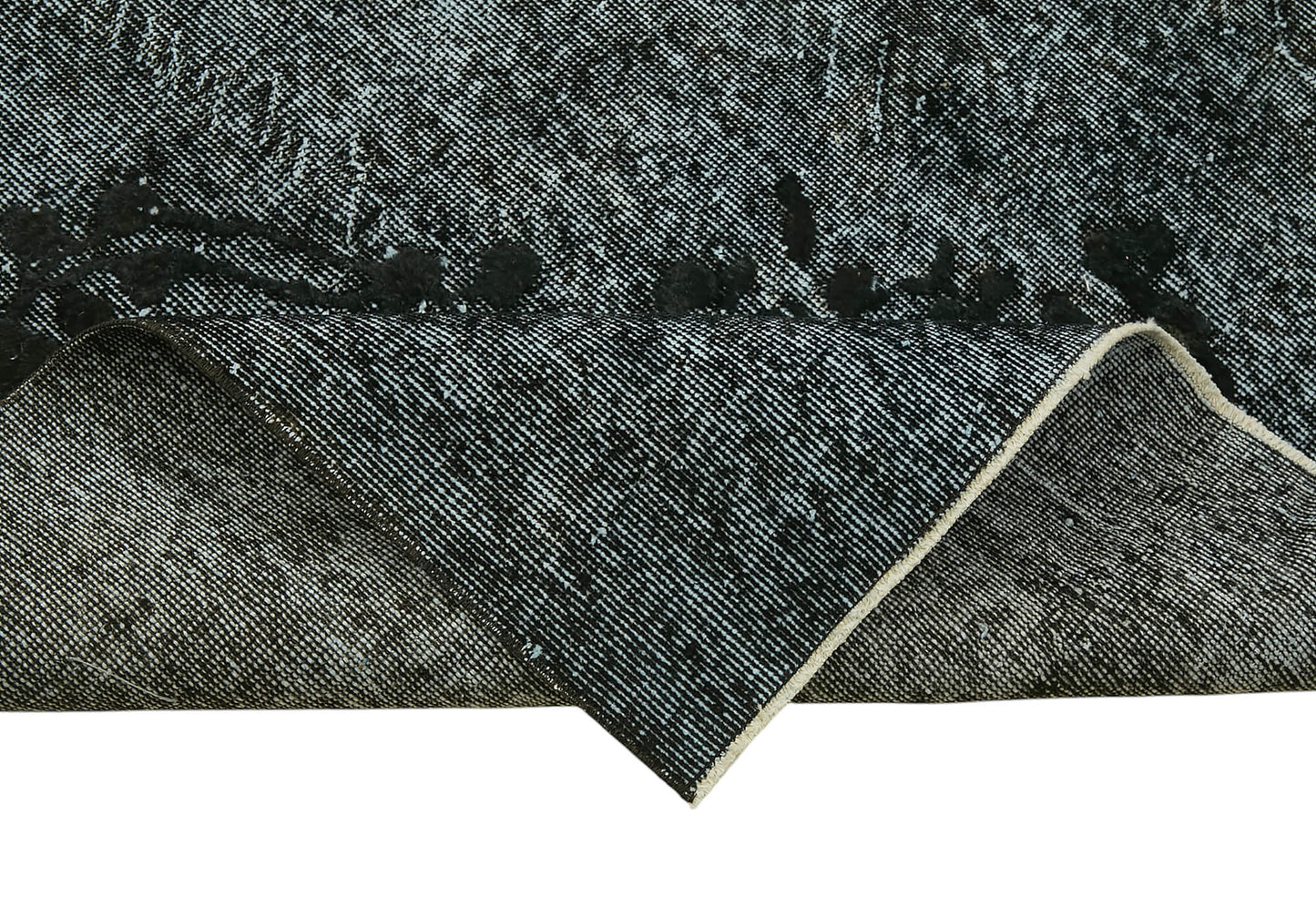 5x9 Vintage Hand-Carved Turkish Rug - 47022