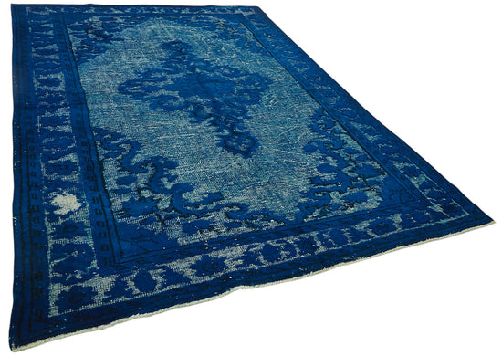 7x11 Vintage Hand-Carved Turkish Rug - 47023