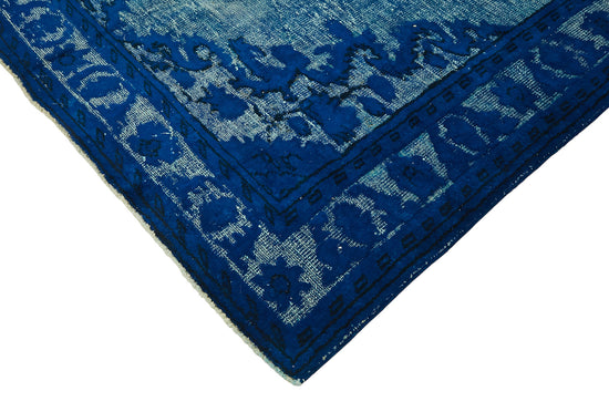 7x11 Vintage Hand-Carved Turkish Rug - 47023