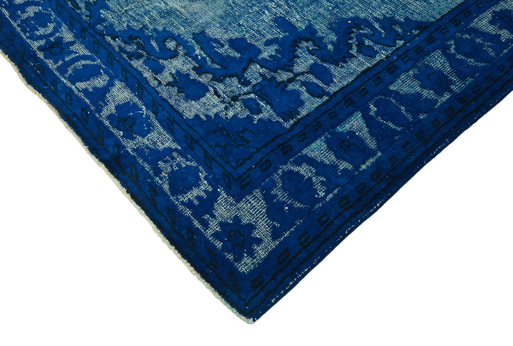 7x11 Vintage Hand-Carved Turkish Rug - 47023