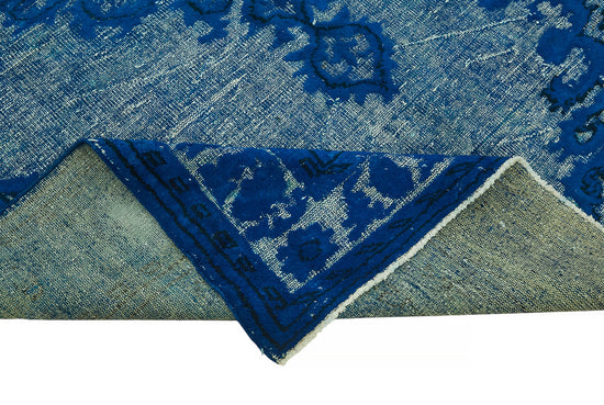 7x11 Vintage Hand-Carved Turkish Rug - 47023