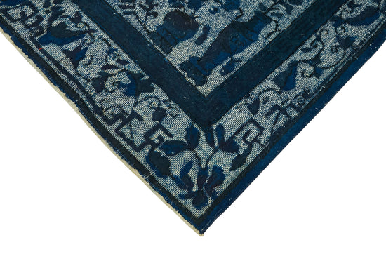 7x11 Vintage Hand-Carved Turkish Rug - 47024