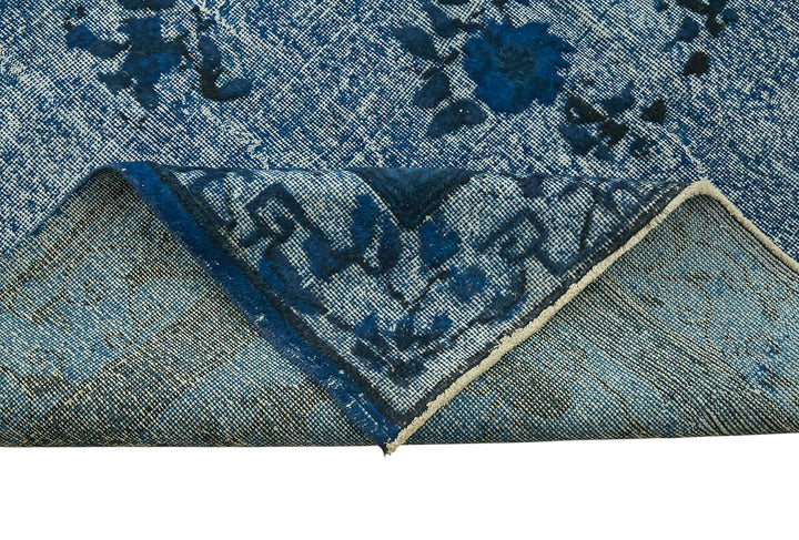 7x11 Vintage Hand-Carved Turkish Rug - 47024