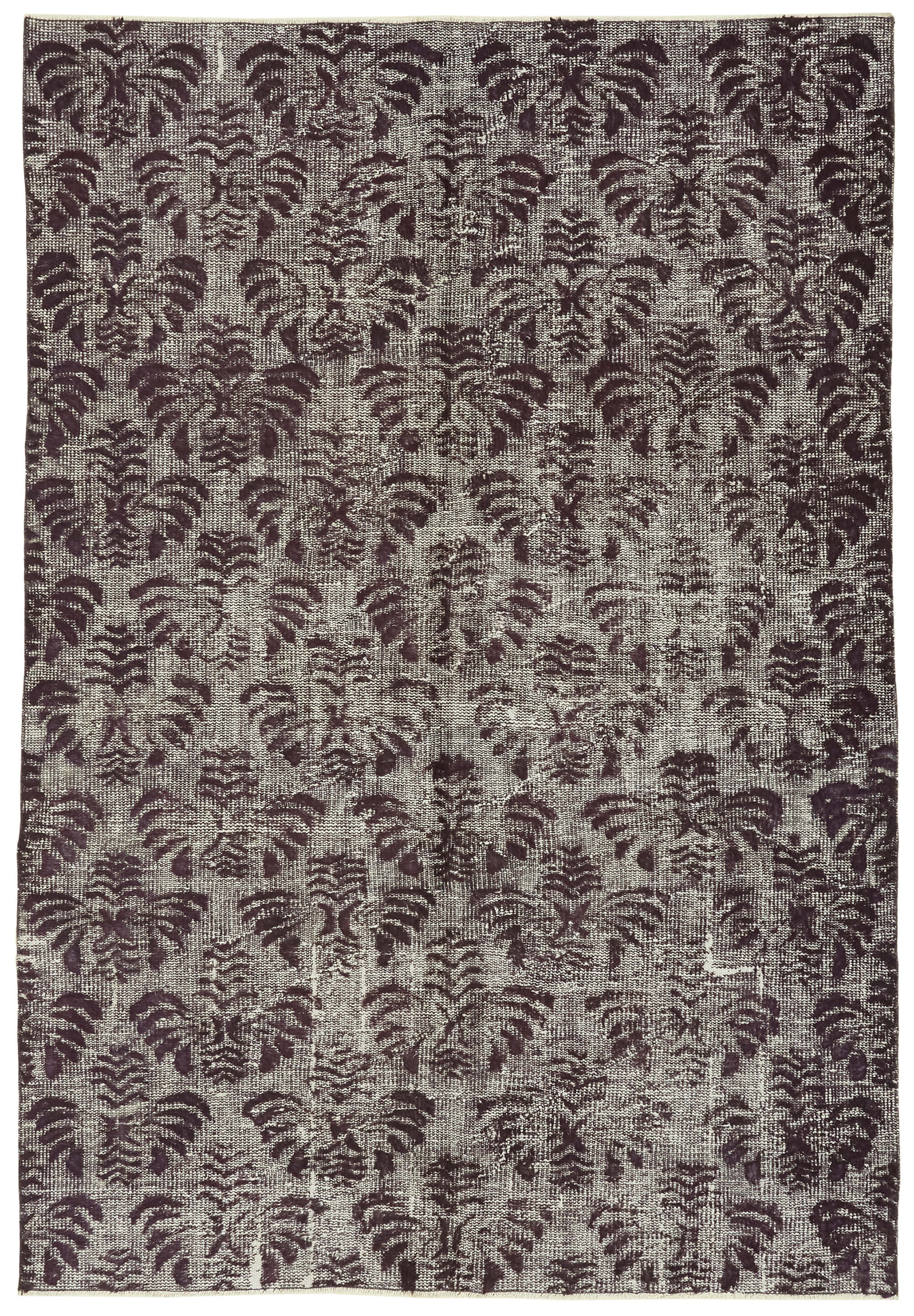 5x8 Vintage Hand-Carved Turkish Rug - 47027