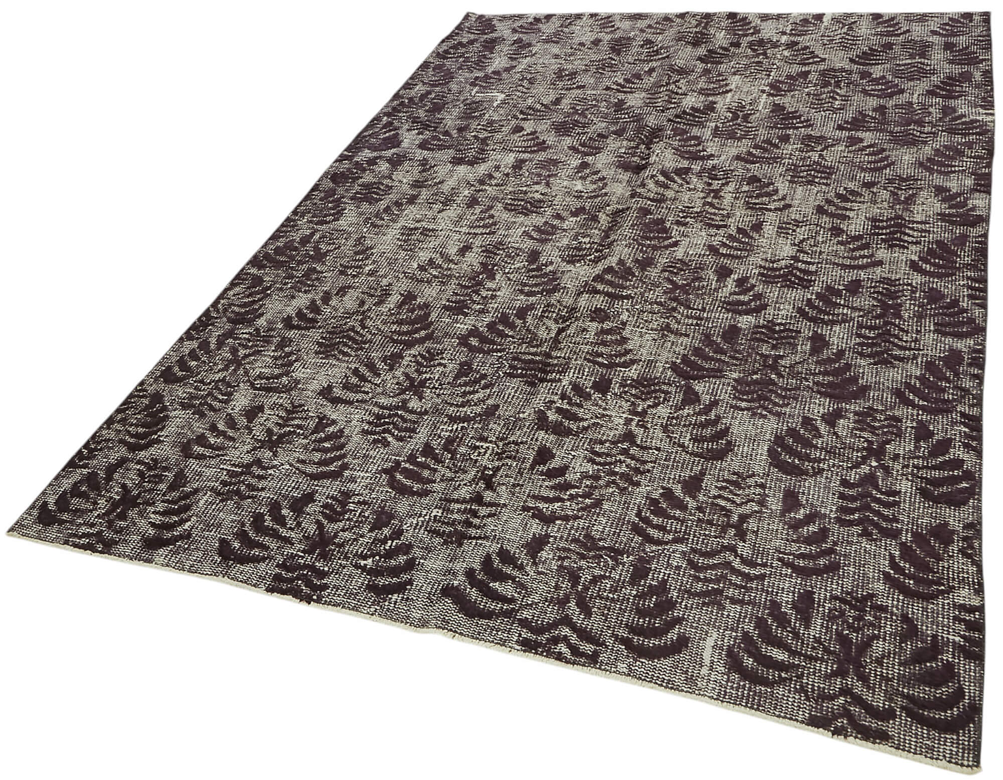 5x8 Vintage Hand-Carved Turkish Rug - 47027