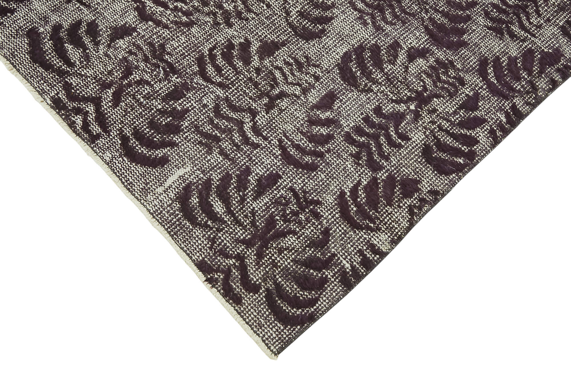 5x8 Vintage Hand-Carved Turkish Rug - 47027