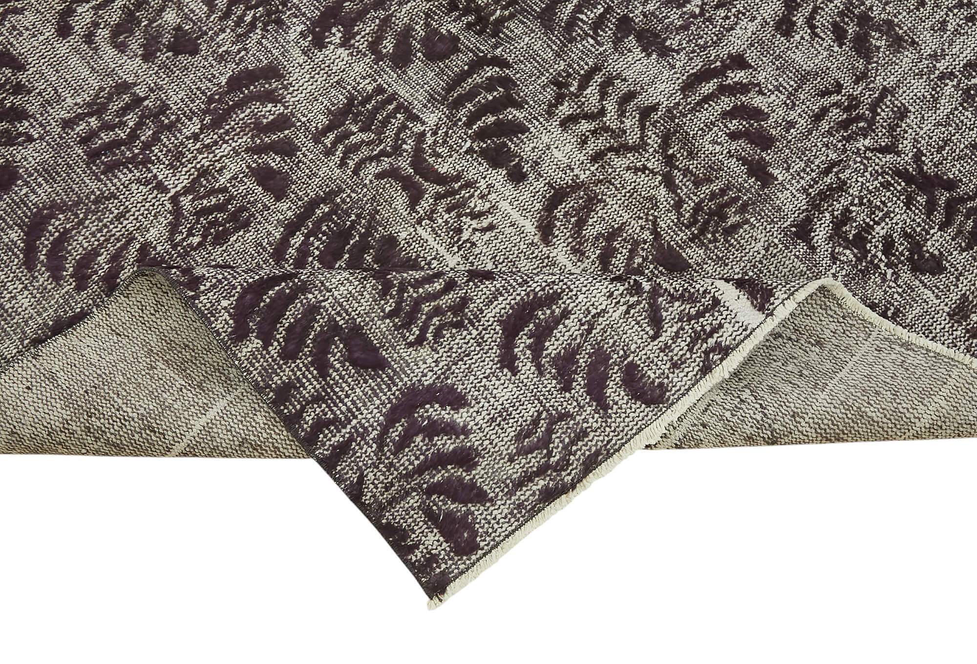 5x8 Vintage Hand-Carved Turkish Rug - 47027
