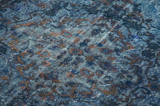 6x9 Vintage Hand-Carved Turkish Rug - 47028