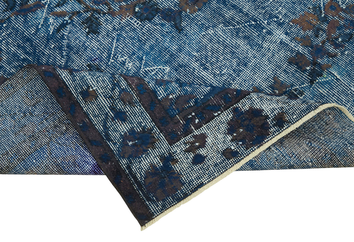 6x9 Vintage Hand-Carved Turkish Rug - 47028