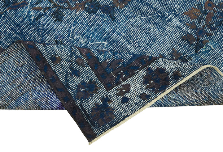 6x9 Vintage Hand-Carved Turkish Rug - 47028