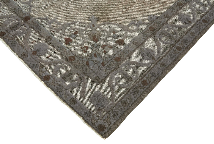 6x9 Vintage Hand-Carved Turkish Rug - 47029