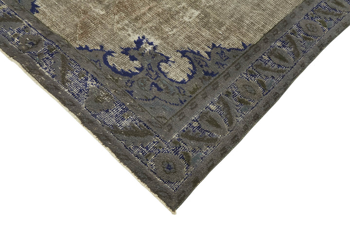 6x9 Vintage Hand-Carved Turkish Rug - 47031