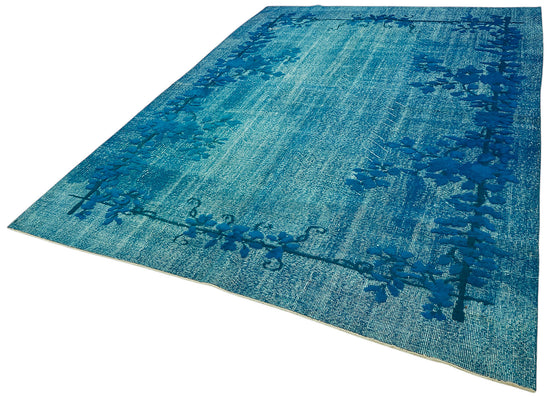 7x10 Vintage Hand-Carved Turkish Rug - 47032