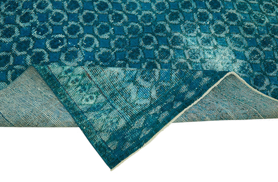 6x9 Vintage Hand-Carved Turkish Rug - 47033