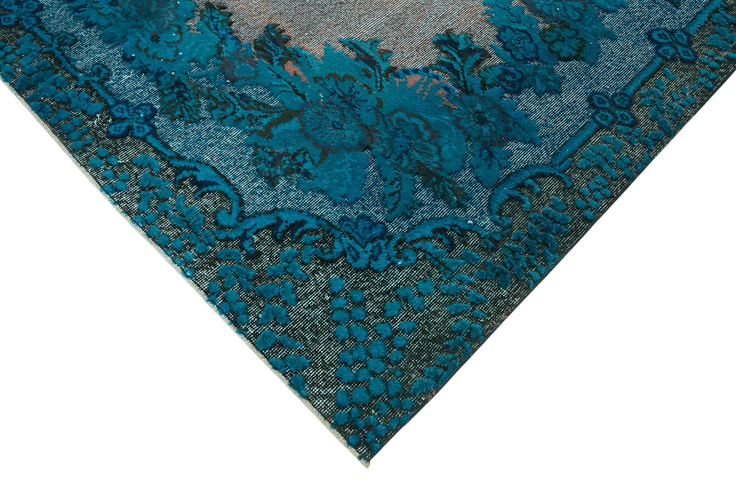 7x10 Vintage Hand-Carved Turkish Rug - 47034