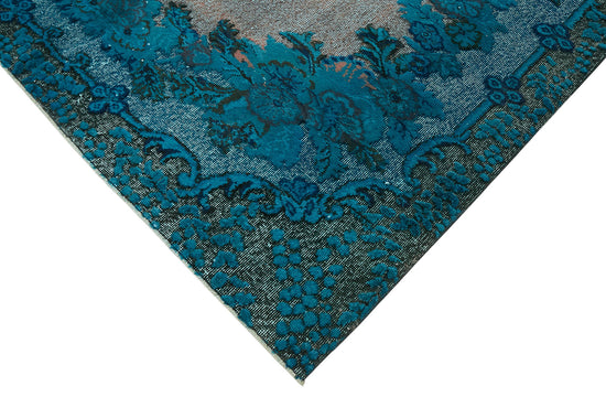 7x10 Vintage Hand-Carved Turkish Rug - 47034