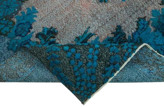 7x10 Vintage Hand-Carved Turkish Rug - 47034