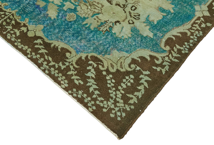 6x10 Vintage Hand-Carved Turkish Rug - 47038