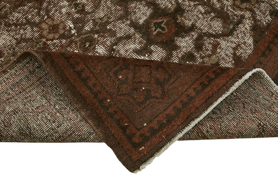 7x10 Vintage Hand-Carved Turkish Rug - 47042