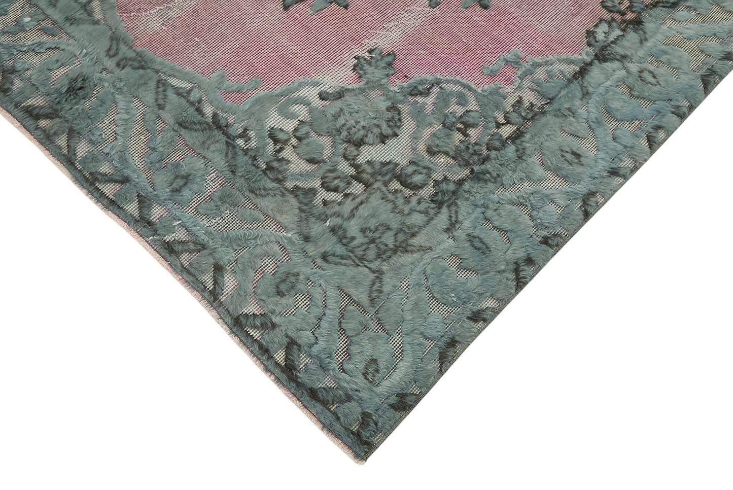 5x10 Vintage Hand-Carved Turkish Rug - 47043