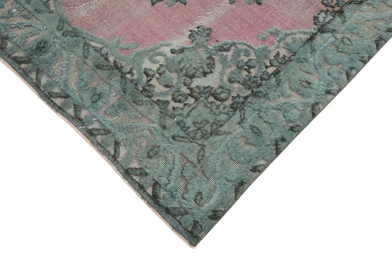 5x10 Vintage Hand-Carved Turkish Rug - 47043