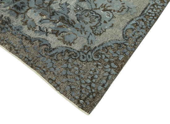 5x9 Vintage Hand-Carved Turkish Rug - 47044