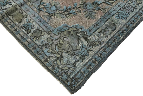 6x9 Vintage Hand-Carved Turkish Rug - 47045