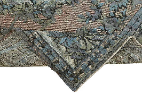 6x9 Vintage Hand-Carved Turkish Rug - 47045