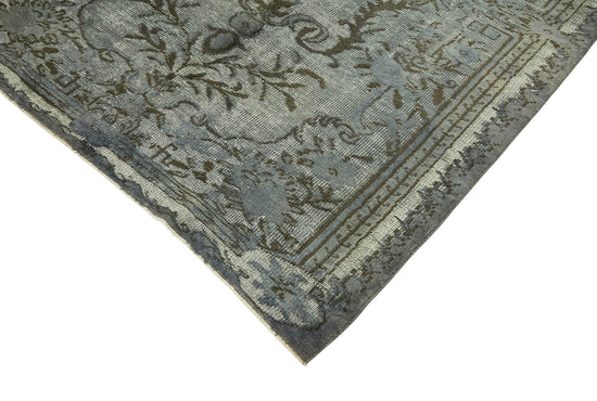 6x9 Vintage Hand-Carved Turkish Rug - 47046