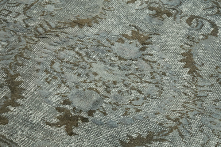 6x9 Vintage Hand-Carved Turkish Rug - 47046