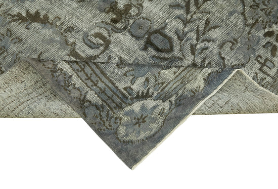 6x9 Vintage Hand-Carved Turkish Rug - 47046